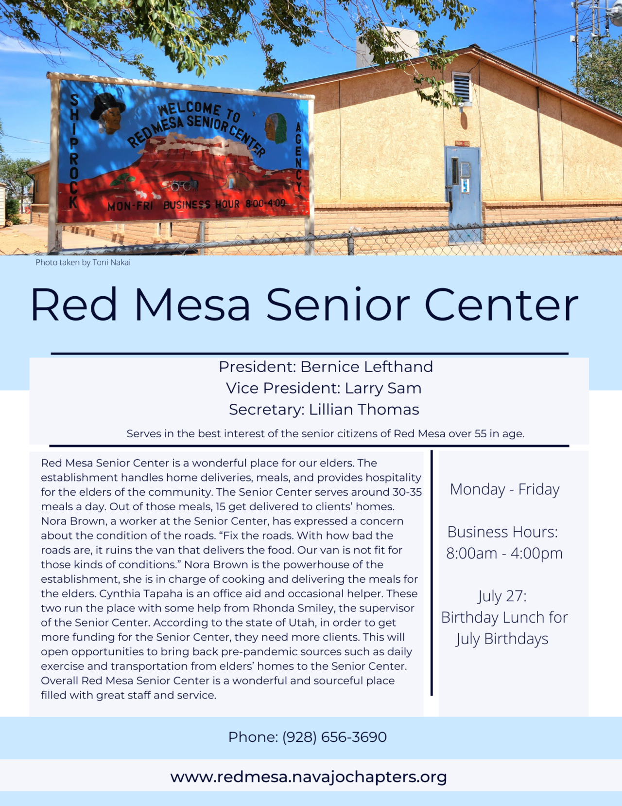 Red Mesa Chapter Newsletter | Red Mesa